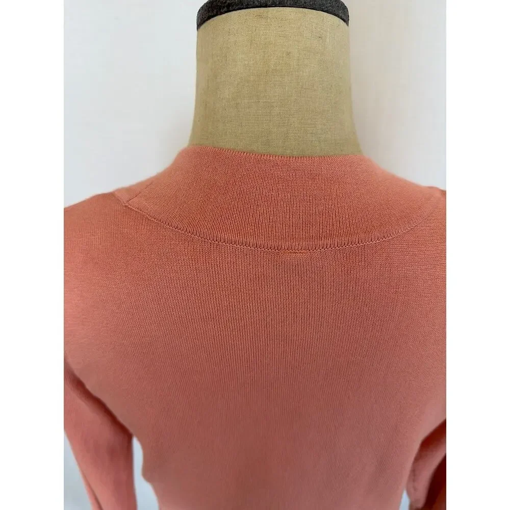 NWT Soya Concept Terra Cotta / Salmon Cropped Cardigan Sweater Size XXL #0514